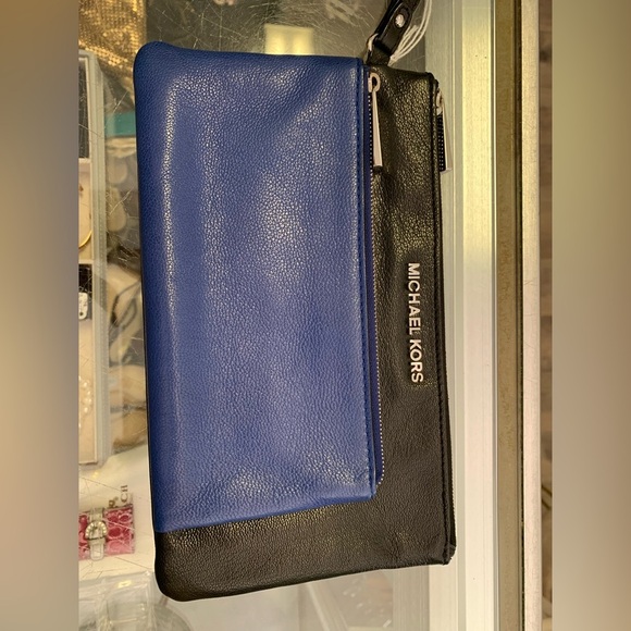 Michael Kors Black and Blue Woman’s Clutch